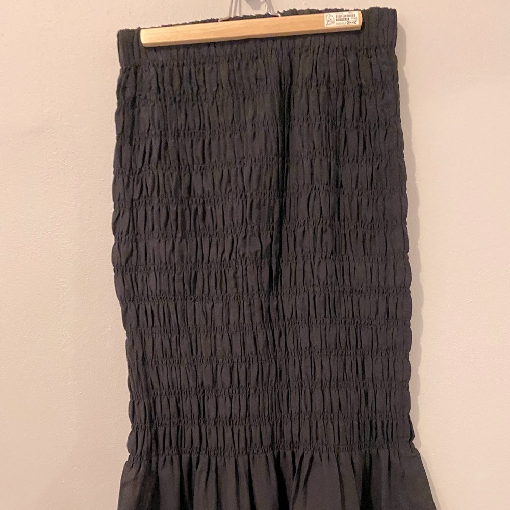 H&M Linen-blend Flared Pencil Skirt